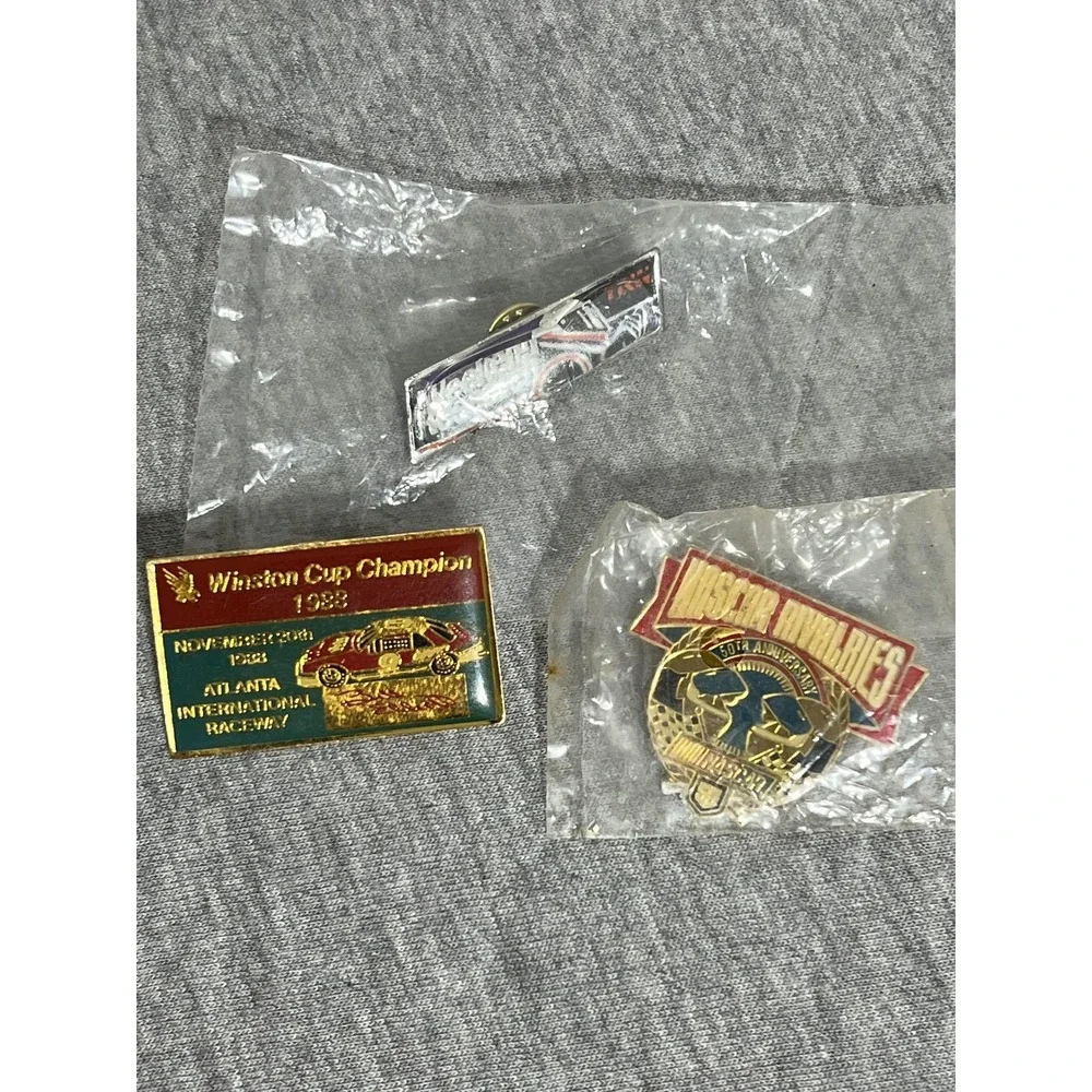 Vintage NASCAR Pins Lot Winston Cup 1988 Bill Elliott Atlanta 50th Anniversary